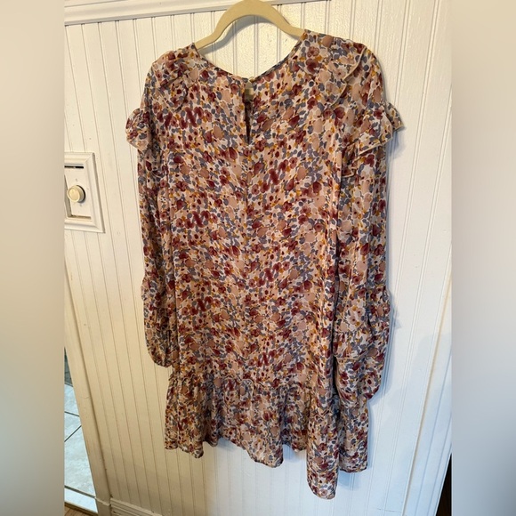 Karlie Floral Long Sleeve Floral Medium Dress - Picture 5 of 6